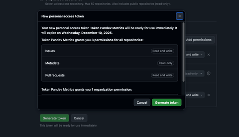 Create GitHub Token